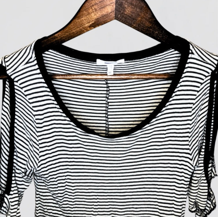 Maurices NWOT Striped Cold Shoulder Blouse M